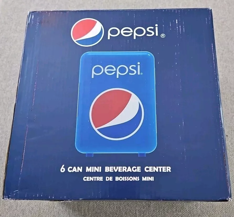 6 Can Mini Beverage Center Pepsi Compact Portable 